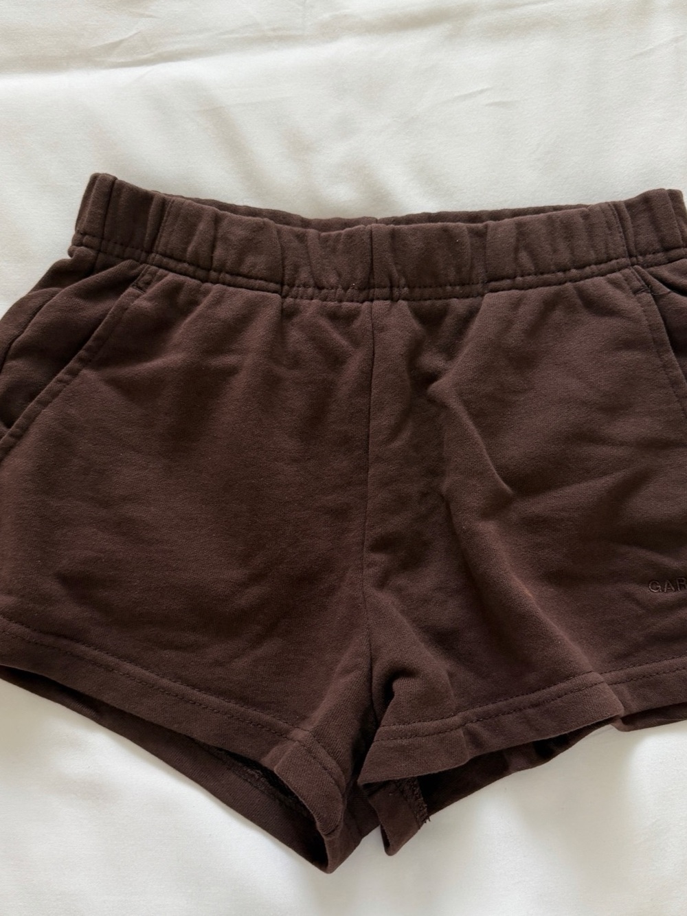 Garage SoftTerry Low Rise Shorts Brown Athletic Shorts Size XXS Like New